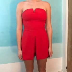 Red Fancy Romper